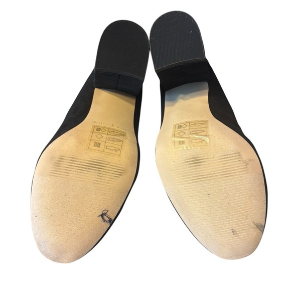 NWB Call it Spring Nubuck Suede Block Heel Almond Toe Suede Pumps Size 7.5 - Picture 6 of 7